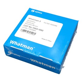 Whatman Qualitative Circular Filter Paper No 2, 3.5 inches (9 0 cm), 100 Sheets / 2-318-03