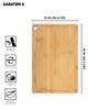 Sabatier Extra-Large Bamboo Cutting Board with Juice Trench & Handles,
