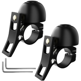 Sportout Copper Alloy Bike Bell, Classic Bicycle Bell, Loud Sound Bike Ring for Road Bike, Mountain Bike, City Bike, Sports Bike, Cruiser Bike, BMX Bike (2 Pack)