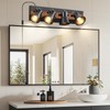 SEEBLEN 4-Light Plug-in Track Lighting, Adjustable Ceiling Spotlight,Industrial Black Kitchen