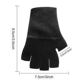 AORHOFJ 1 Pair of UV Gloves for Nail Sticks, UPF50+ UV Protection, Fingerless Gloves for Manicure Dryer, Nail Art Skin Care, Fingerless Anti-UV Hands Protect Hands from UV Damage