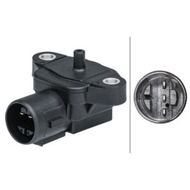 HELLA 6PP 009 403-001 Sensor, Suction Pipe Pressure - 3-Pin - Screwed - Without Seal