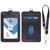 Wisdompro Pass Case, Commuter Pass Case, Reel, Vertical, Double-Sided, Employee