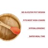 Vinsani Bamboo Bowl and Spoon Set for Baby/Toddler, Suction Plate,