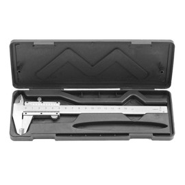 Acero al carbono Vernier Calibrador Micrómetro Medidor de espesor Longitud Profundidad Medición Distancia Herramienta 0-150mm, precisión de medición de 0,02 mm, Calibradores Vernier