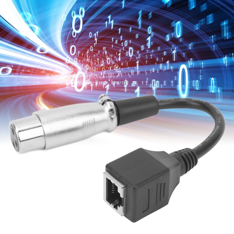 RJ45 to XLR Adapter Cable Female to Female Plug and