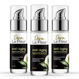 Derm Le Veux Anti Aging Serum, Derm Le Veux Deluxe Skin Care Anti-Aging Skin Serum, Dermleveux Serum Advanced Formula Maximum Strength Moisturizing Serum New 2024 Max Performance Blend (3 Bottles)