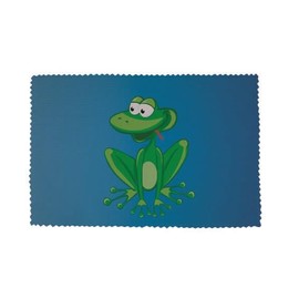 U24 Brillenputztuch Frosch Motiv Nr. 15 Fahne Flagge Glasreinigungstuch Microfasertuch
