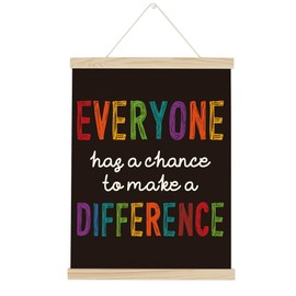 Motivational Welcome Back to School Hanging Poster Positive Classroom Poster Hanger Frame Happy First Day of School Hanging Flag Wall Decor