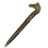 Schooner Bay Co. 6-1/4" Solid Polished Brass Horse Head Letter