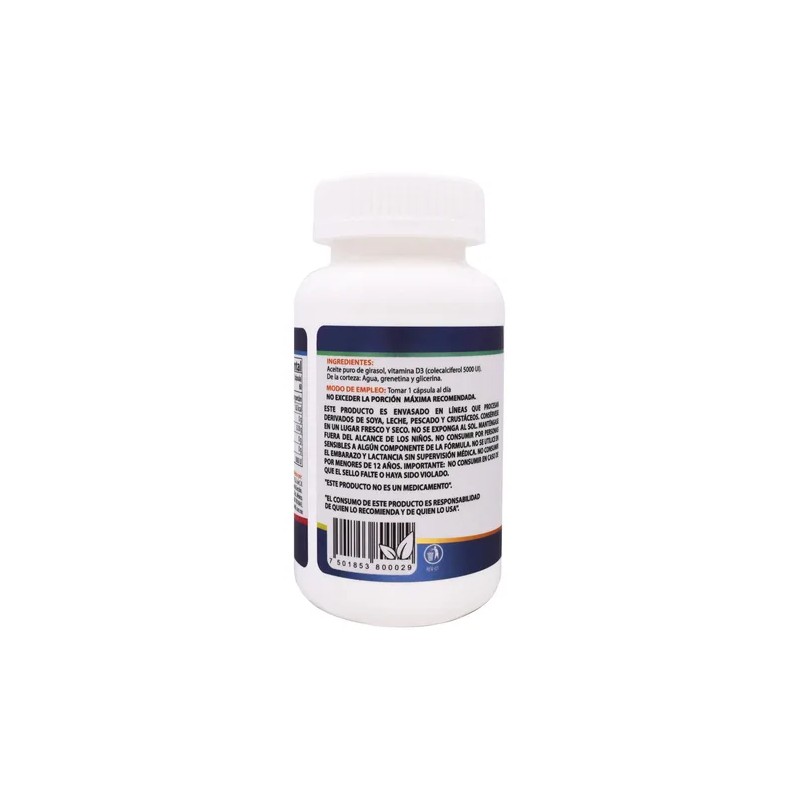 Natural Health Vitamina D3 5000ui 60 Cápsulas