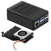 iUniker Case for Raspberry Pi 5, ABS Fan Case with