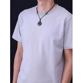 COAI Necklaces with Donut Pendant, Obsidian, Obsidian