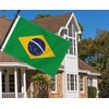 2×3 FT Brazil Flag,Medium 60×90 CM Brazilian Outdoor Banner,100D Decor,Doube