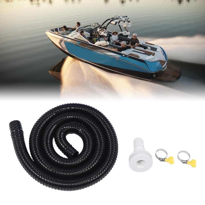 Bilge Pump Installation Kit Black 1‑1/8in Leak Proof Easy Installation