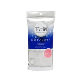 Towa Sangyo Super-Bubble(Sugo-Awa) IV Nylon Towel, Approx. 11.0 x 39.4 inches (28 x 100 cm), Super Soft, White