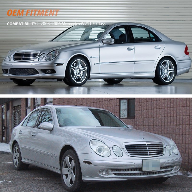 ADIIL For 2003-2006 Mercedes W211 E-Class Smoked Lens Front Bumper