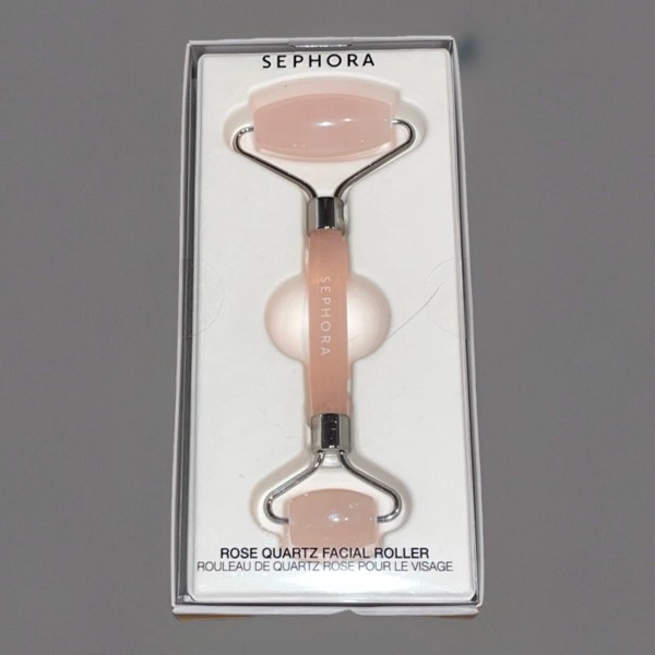 Sephora Mini Rose Quartz Facial Roller Double Ended NEW IN