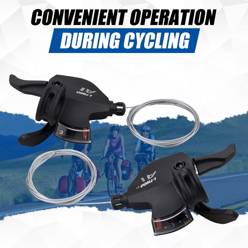 WEEROCK Bike Shifter Lever 18 Speeds 3X6 Thumb Gear Shift