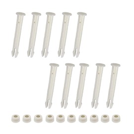Zueyen 10 x Plastic Connecting Pins and Rubber Gaskets - Replacement for Swimming Pool Connectors - For Frame and Intex Pool Spare Parts (7cm)