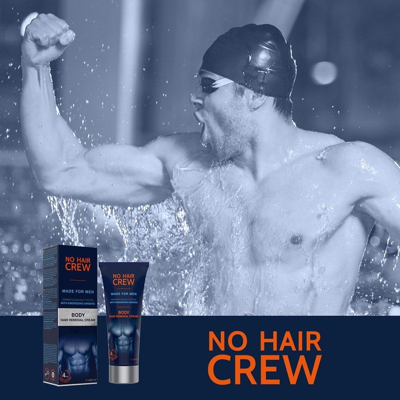 No Hair Crew Body Hair Removal Cream for Arms/Legs, 200ml,