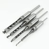 BIGP 4 Pieces Square Hole Drill Bit Square Mortising Drill
