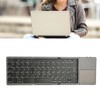 Wireless Folding Keyboard Touchpad USB Charge BT3.0 Auto Sleep Slim