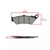 Caltric Front And Rear Brake Pads for Ducati Diavel 2011