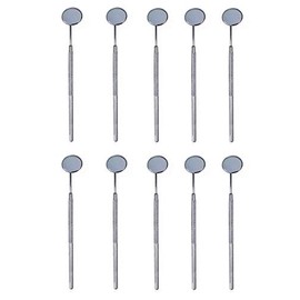 SurgicalOnline 10pcs Dental Mouth Mirrors with Handle Stainless Steel Dental Instruments Bulk Explorers Oral Hygiene