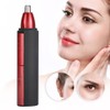 Professional Electric Eyebrow Trimmer Nose Hair Cutter Trimming Machine Red