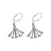 Twenties-Style Earrings Sterling Silver w/ Austrian Crystals