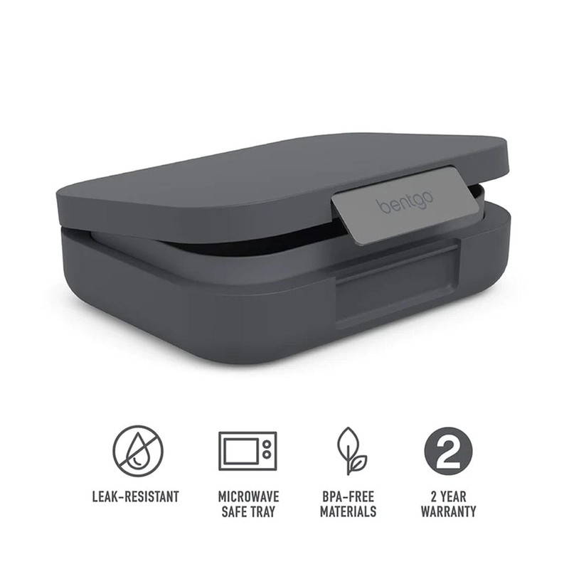 Bentgo Modern Leak Resistant Bento Lunchbox, Dark Grey
