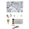 6PCs DIY Colored HandMade Heat Shrink Sheet DIY Crafts Tool