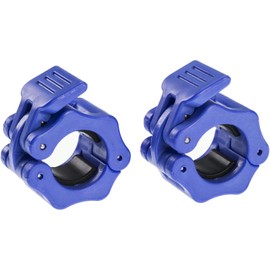 Greententljs 1 Inch Barbell Clamps Quick Release Locking Barbells Pro Workout Professional Barbell Collar Clips Lock fit 1-Inch Diameter Standard Size Bars/Bar (Blue)