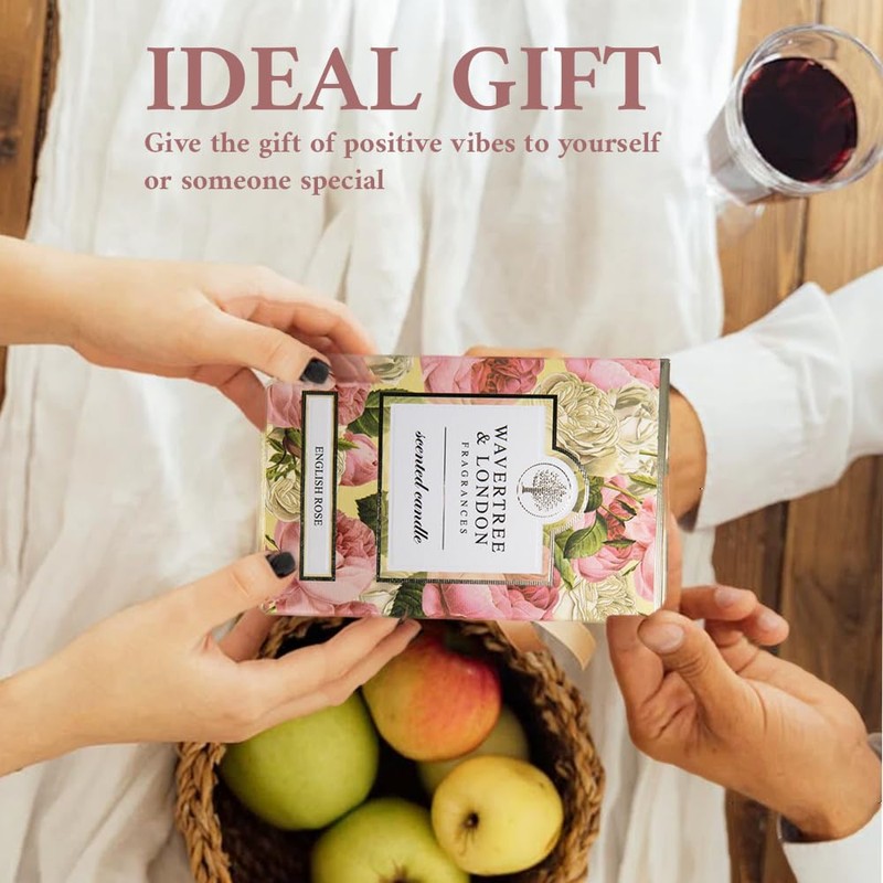 Wavertree & London Organic English Rose Scent Soy Wax Candle