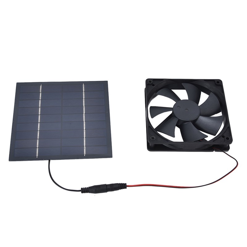 Solar Powered Exhaust Fan 10W Single Fan Waterproof Solar Panel