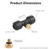 20 pack 1/4 Inch Misting Nozzles Kit Include 8 Black