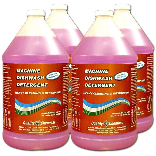 Commercial Industrial Grade Machine Dishwash Detergent - A premium grade detergent for low or high temp dishwash machines-4 gallon case