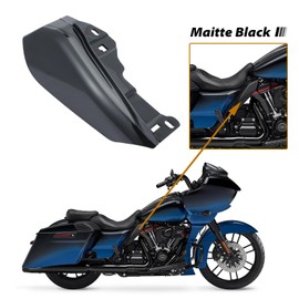 Kiawnia Mid Frame Air Deflector Heat Shield Deflectors Compatible with Harley Touring Street Glide FLHX Road Glide FLTRX CVO Road Glide ST FLTRXSTSE 2024-2025 (Left Right Set) (Gloss Black)