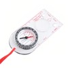 DOETYD Navigation Compass Map Ruler Magnifier with Adjustable Lanyard for