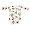 Junior Joy 3-6 Months Baby Printed Bodysuits White, 100% Cotton,