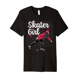 Skateboarding Design for Girls Women Skateboard Skateboarder Premium T-Shirt