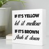 Funny Bathroom Shelf Decor If It’S Yellow Let It Mellow