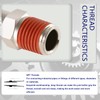 ChillWaves Automotive T-Style Air Plug, 1/2" NPT Male Pneumatic Plugs,
