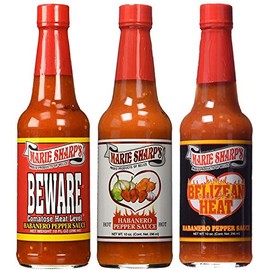 Marie Sharp's HOT HABANERO BEWARE COMATOSE and BELIZEAN HEAT Pepper Sauce 10oz