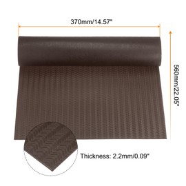 HARFINGTON Shoe Sole Repair Rubber Sheet 2.2mm Thick Non-Slip Noise Reduction Replacement Pad for Shoes Bottom Repairing, Brown