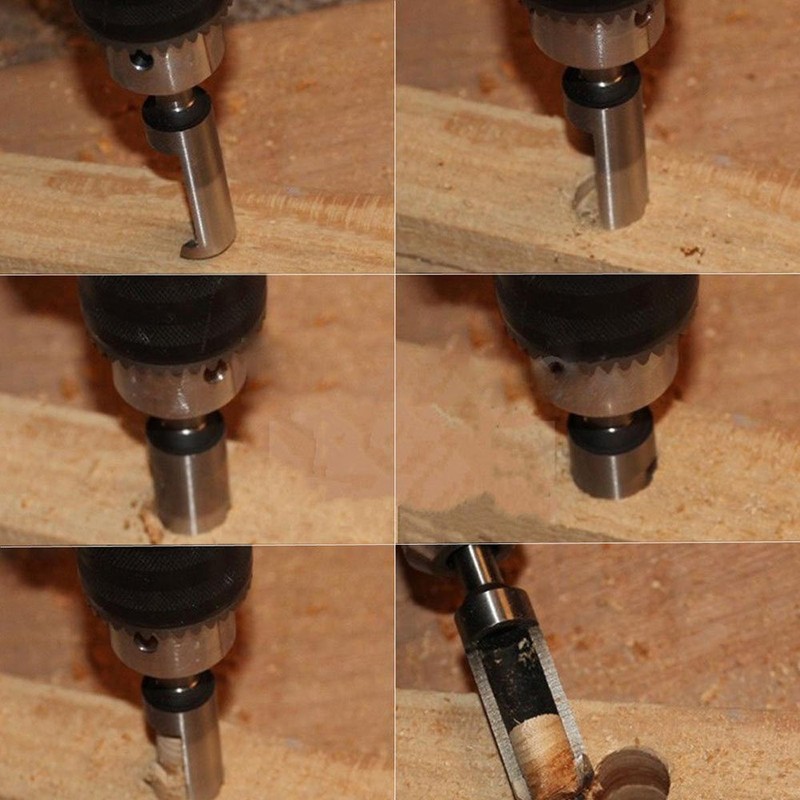 8 Pieces HSS Wood Plug Cutter Set, ASelected Tenon Cutter