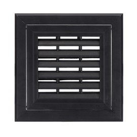 PATIKIL 8x8 Inch Plastic Ventilation Grille, Return Air Vent Cover Removable Vent Filter Grilles with Built-in Mesh Screen for Wall or Ceiling HVAC Vents, Black