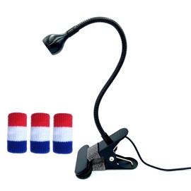 ZOELASS Cuello de cisne luz UV para uñas de gel con mangas de uñas y abrazadera de acero lámpara UV para curado de resina y esmalte de uñas de gel, entrada USB de 5 V