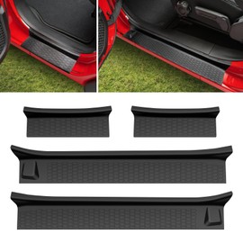 Utiiy Door Sill Guards Kit Fit for 2018-2024 Jeep Wrangler JL Unlimited, Door Sill Protector for 2020-2024 Jeep Gladiator, Entry Guard Protector for Wrangler JLU&Gladiator JT 4 Door Accessories